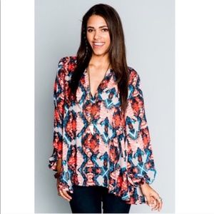 Mumu Size Medium Jamie Tunic Multicolored Oversize